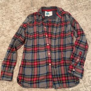Boden Button Down Plaid Shirt